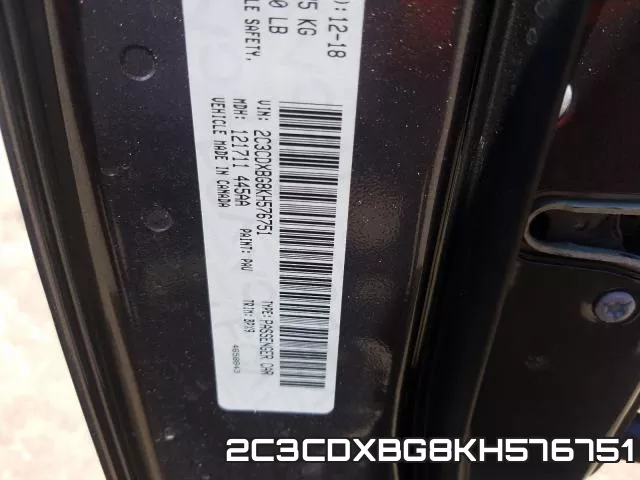 2C3CDXBG8KH576751 фото 2