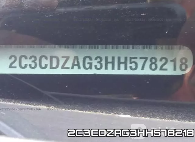 2C3CDZAG3HH578218 фото 10