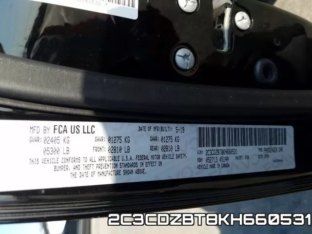 2C3CDZBT8KH660531 фото 2