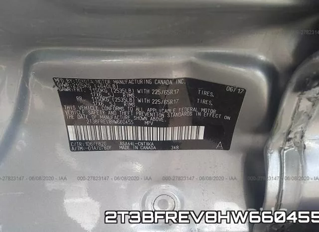 2T3BFREV8HW660455 фото 10