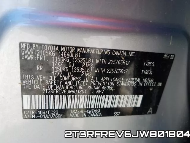 2T3RFREV6JW801804 фото 2
