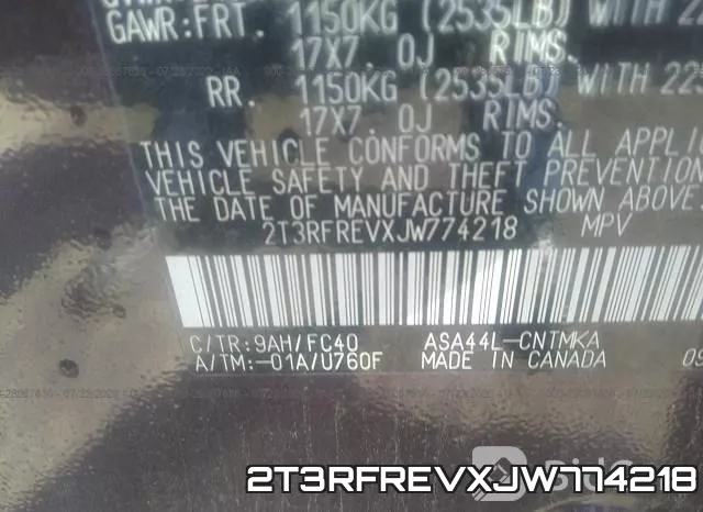 2T3RFREVXJW774218 фото 10