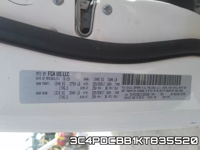 3C4PDCBB1KT835520 фото 2