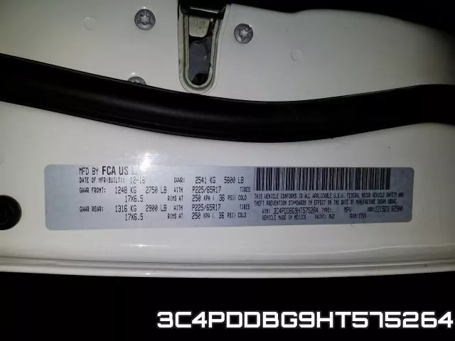 3C4PDDBG9HT575264 фото 2