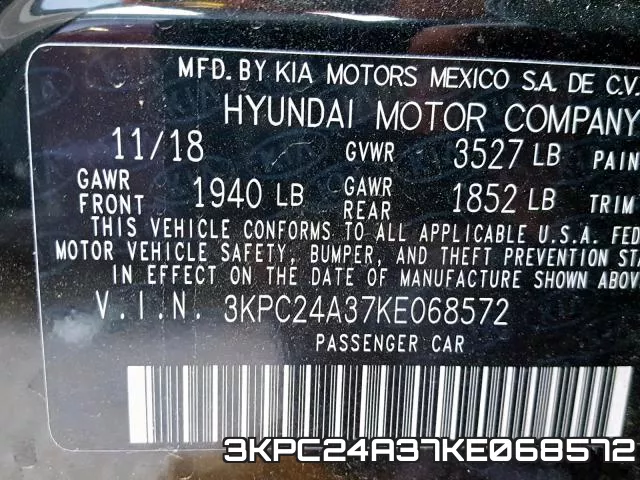 3KPC24A37KE068572 фото 2