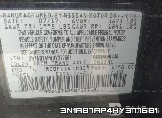 3N1AB7AP4HY377681 фото 10