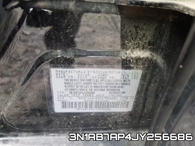 3N1AB7AP4JY256686 фото 2