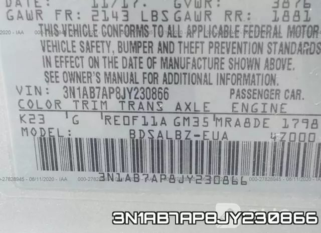 3N1AB7AP8JY230866 фото 10