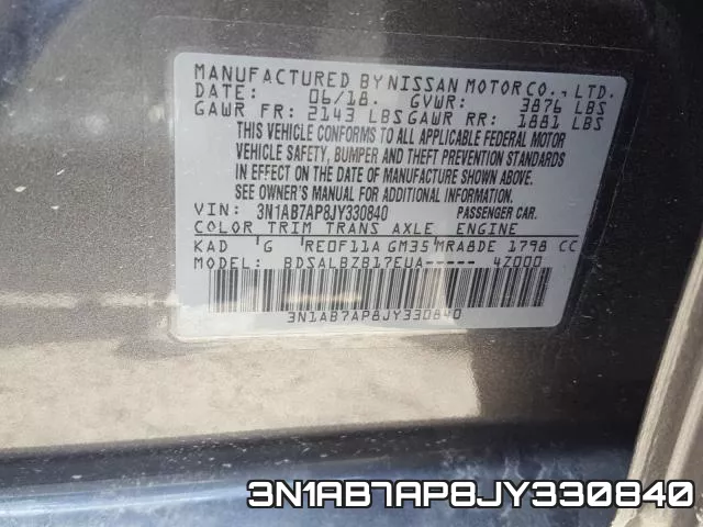 3N1AB7AP8JY330840 фото 2
