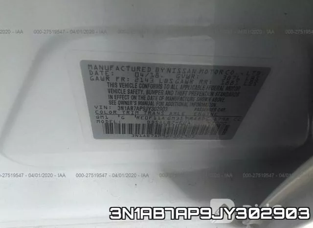 3N1AB7AP9JY302903 фото 10