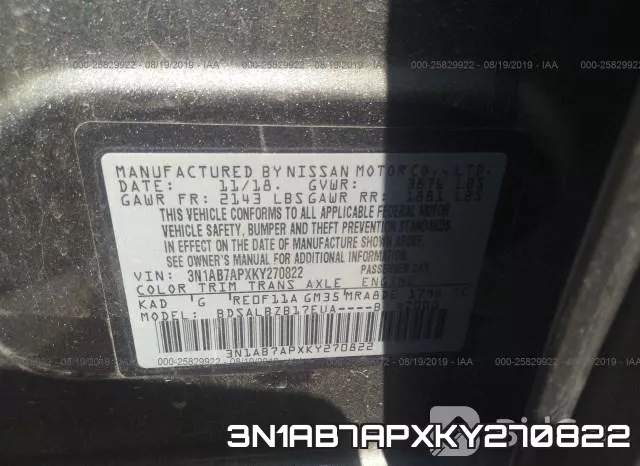 3N1AB7APXKY270822 фото 10