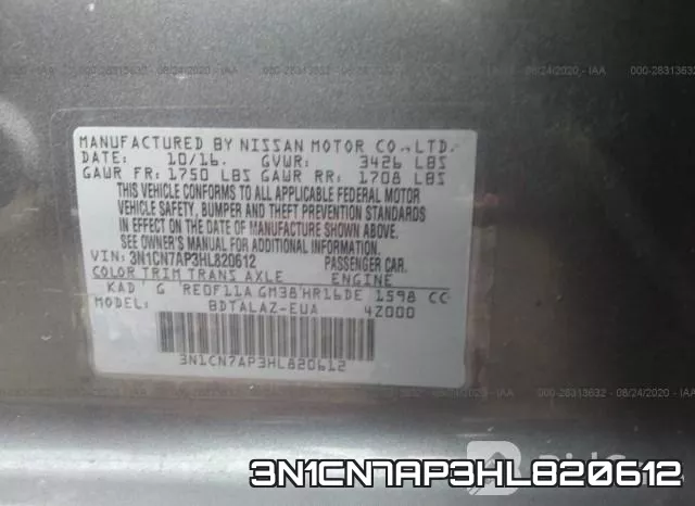 3N1CN7AP3HL820612 фото 10