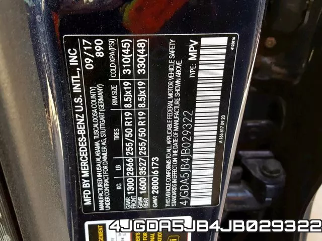 4JGDA5JB4JB029322 фото 2