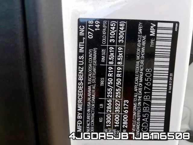 4JGDA5JB7JB176508 фото 2