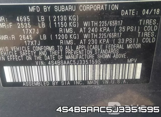 4S4BSAAC5J3351595 фото 10