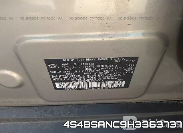 4S4BSANC9H3363737 фото 10