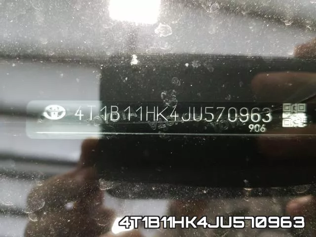 4T1B11HK4JU570963 фото 2