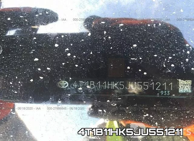 4T1B11HK5JU551211 фото 10