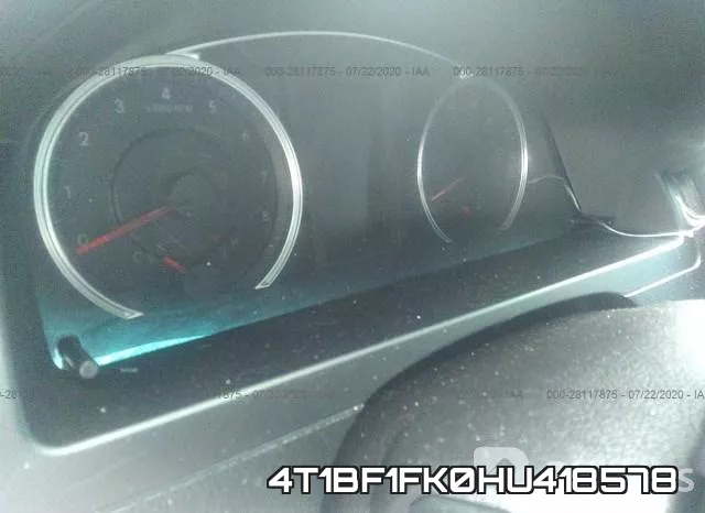 4T1BF1FK0HU418578 фото 8