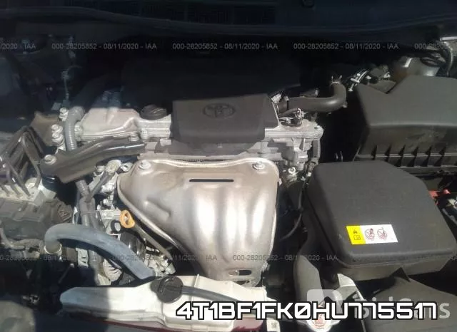 4T1BF1FK0HU775517 фото 2