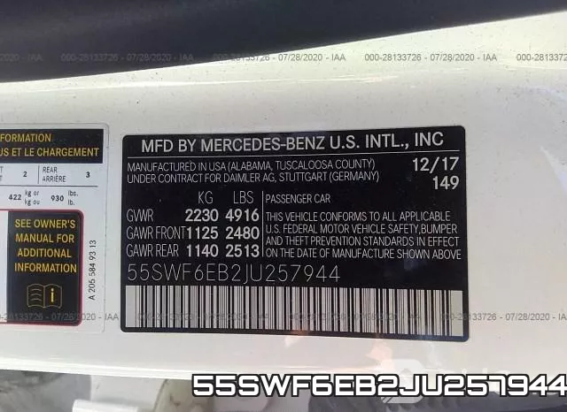 55SWF6EB2JU257944 фото 10