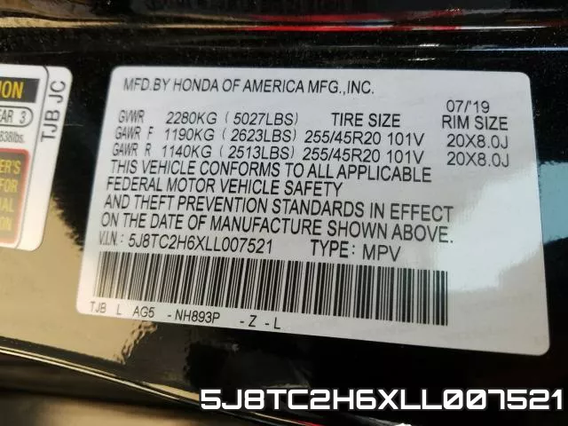 5J8TC2H6XLL007521 фото 2