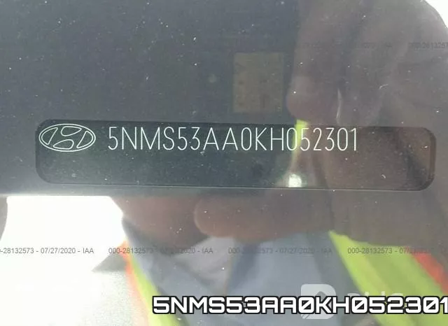 5NMS53AA0KH052301 фото 10