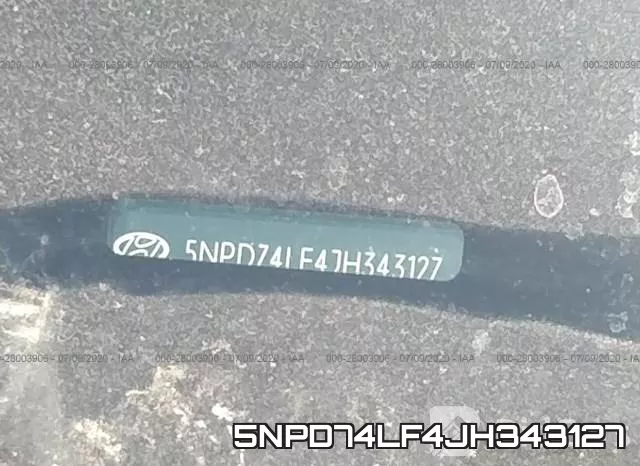 5NPD74LF4JH343127 фото 10