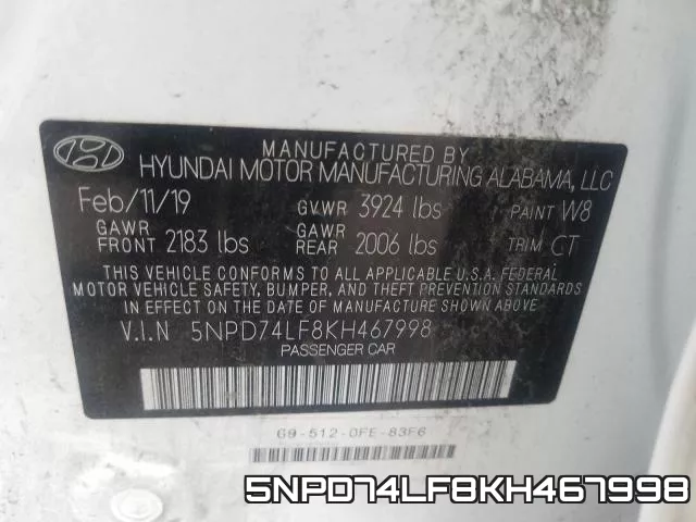 5NPD74LF8KH467998 фото 2