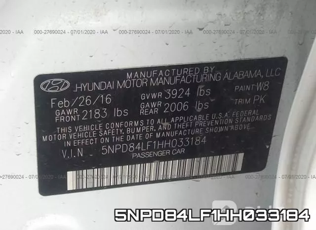 5NPD84LF1HH033184 фото 10
