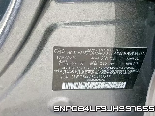 5NPD84LF3JH337655 фото 2