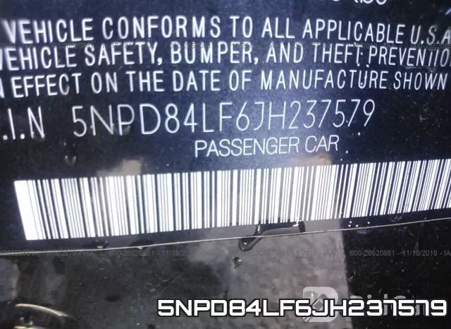 5NPD84LF6JH237579 фото 10