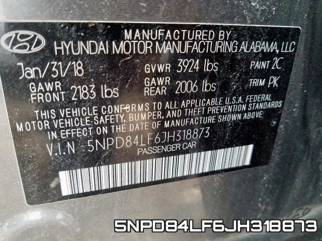 5NPD84LF6JH318873 фото 2