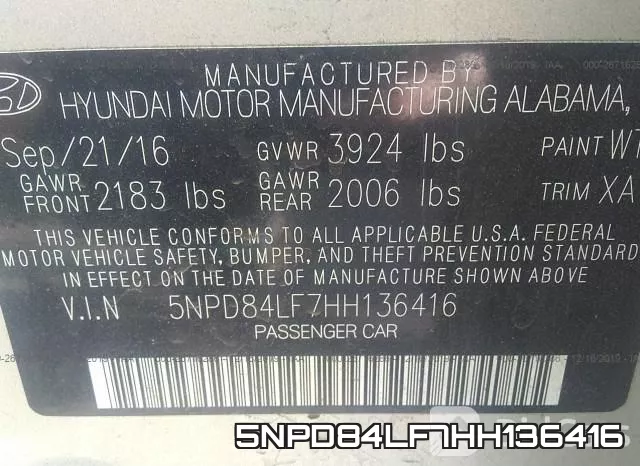5NPD84LF7HH136416 фото 10