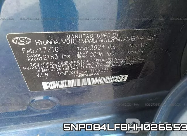 5NPD84LF8HH026653 фото 10