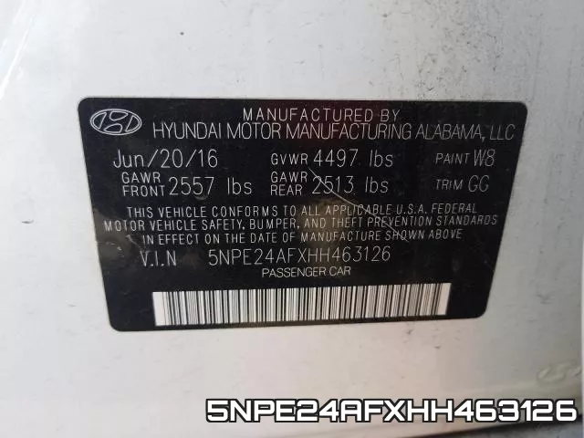 5NPE24AFXHH463126 фото 2