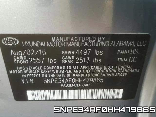 5NPE34AF0HH479865 фото 2