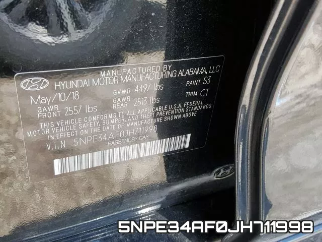 5NPE34AF0JH711998 фото 2