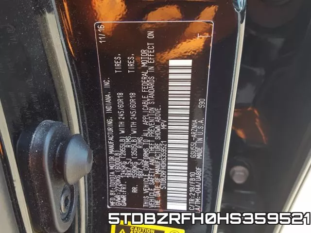 5TDBZRFH0HS359521 фото 2