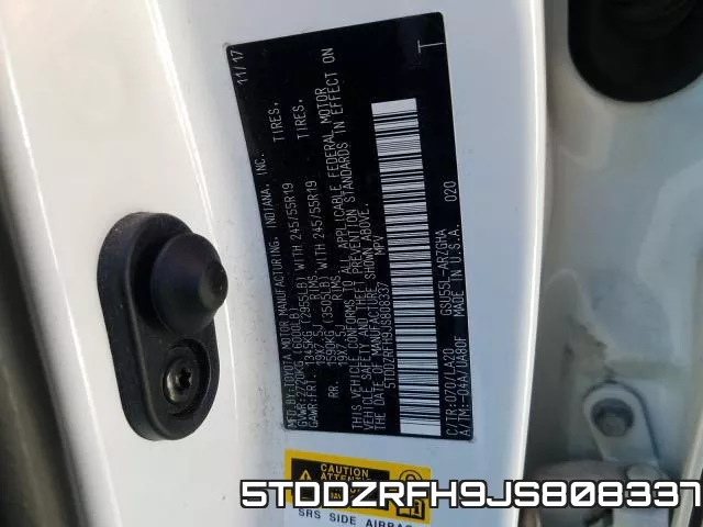 5TDDZRFH9JS808337 фото 2