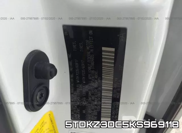 5TDKZ3DC5KS969118 фото 10