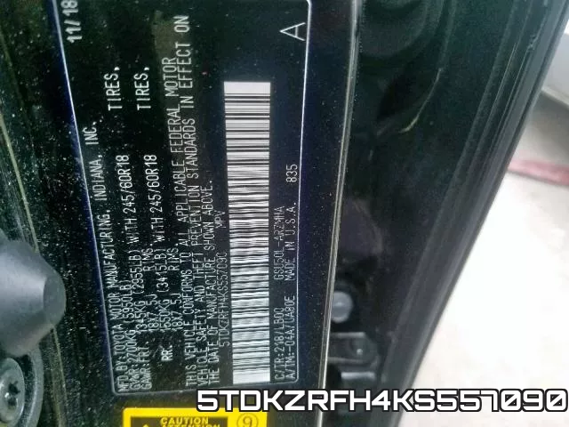 5TDKZRFH4KS557090 фото 2