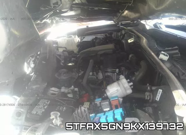 5TFAX5GN9KX139732 фото 2
