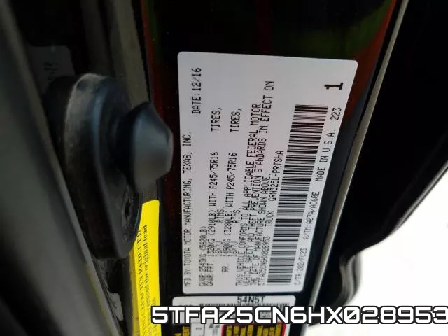5TFAZ5CN6HX028953 фото 2