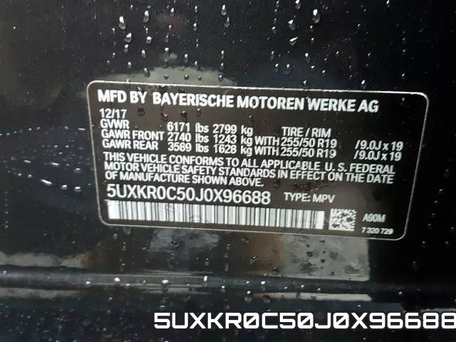 5UXKR0C50J0X96688 фото 2