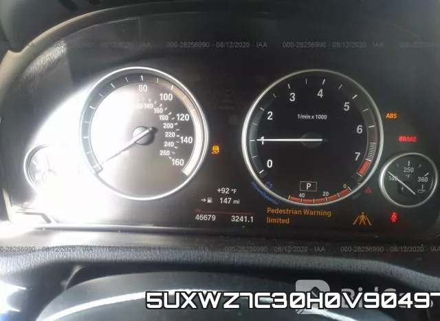 5UXWZ7C30H0V90497 фото 7