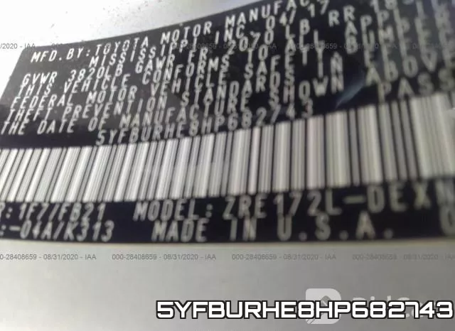 5YFBURHE8HP682743 фото 10