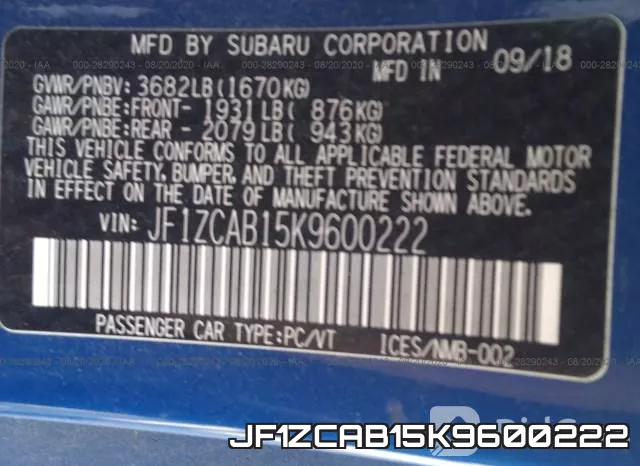 JF1ZCAB15K9600222 фото 10