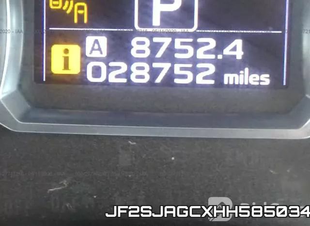 JF2SJAGCXHH585034 фото 8