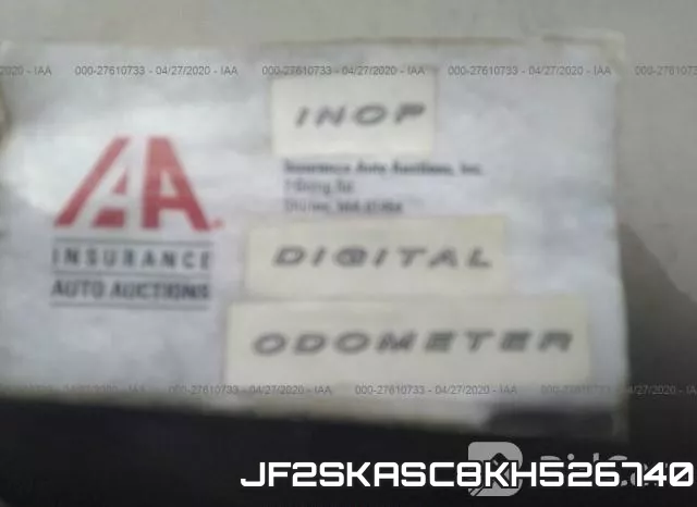 JF2SKASC8KH526740 фото 8